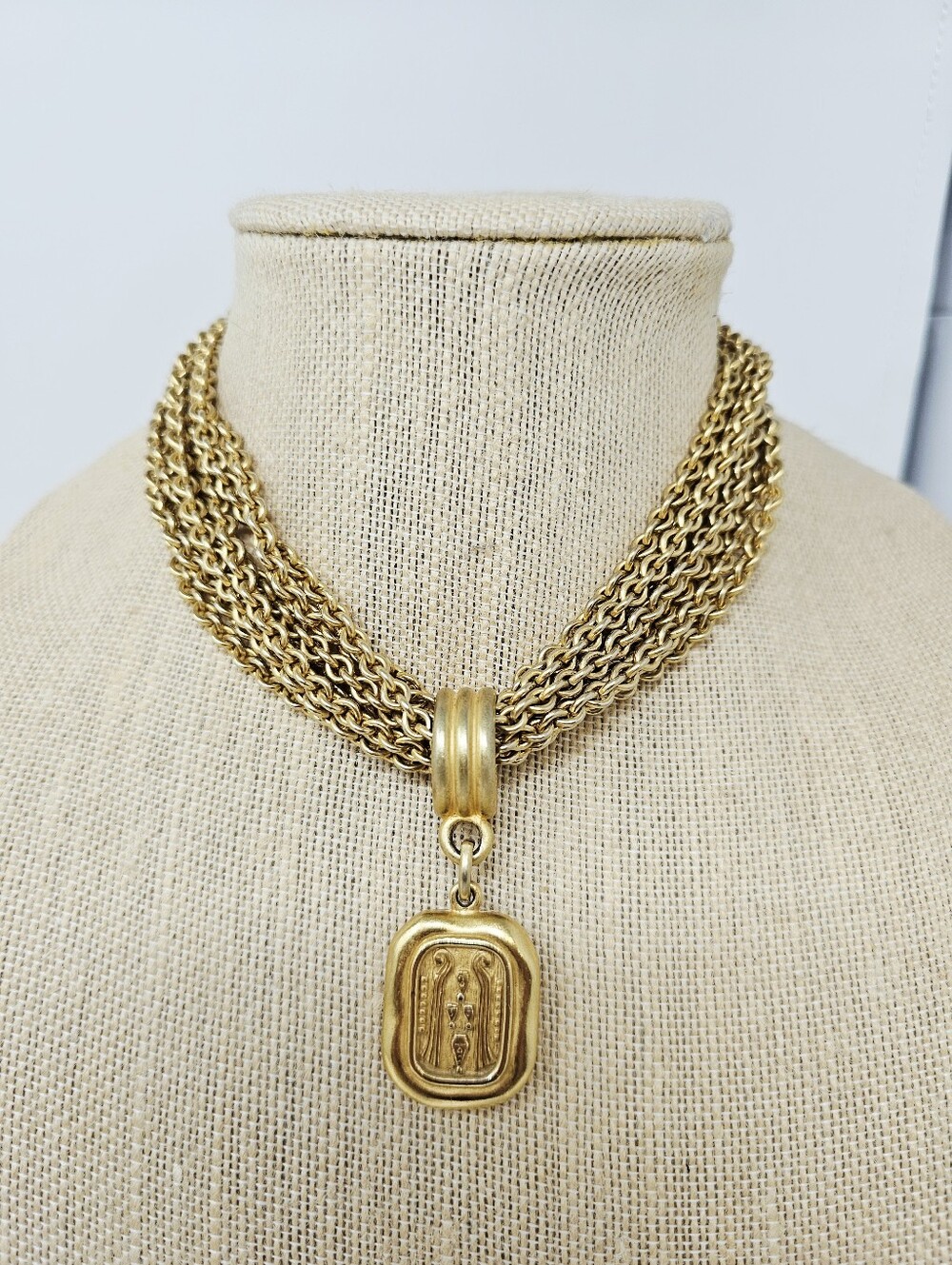 Carolee Egyptian Style Goldtone Necklace